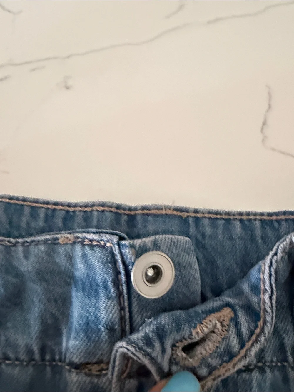 The Children's Place Light Blue Denim Pleated Skirt